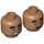 LEGO Mittleres dunkles Fleisch El Dorado Minifigure Kopf (Einbau-Vollbolzen) (3626 / 36054)