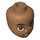 LEGO Medium Dark Flesh Female Minidoll Head with Young face with brown eyes (92198 / 103339)