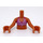 LEGO Medium Dark Flesh Friends Torso, with Binkini Top with Stripes Pattern (92456)