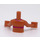 LEGO Mittleres dunkles Fleisch Friends Torso, mit Binkini oben mit Streifen Muster (92456)