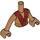 LEGO Mittleres dunkles Fleisch Friends Torso mit Robes (73161 / 92456)