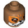 LEGO Medium Dark Flesh Furty Minifigure Fox Head (Recessed Solid Stud) (3626 / 14051)