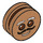 LEGO Mittleres dunkles Fleisch Gingerbread Man Minifigure Kopf Eben (52991)