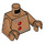 LEGO Mittleres dunkles Fleisch Gingerbread Minifig Torso (973 / 76382)