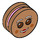 LEGO Medium Dark Flesh Gingerbread Woman Minifigure Flat Head (65065)
