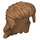 LEGO Mittleres dunkles Fleisch Haar mit Lange Mullet (24072 / 86229)