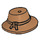 LEGO Medium Dark Flesh Hat with Wide Brim and Band (13788)