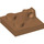 LEGO Mittleres dunkles Fleisch Scharnier Platte 2 x 2 mit 1 Verriegeln Finger auf oben (53968 / 92582)