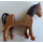 LEGO Medium Dark Flesh Horse with Dark Brown Mane (93085)
