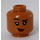 LEGO Medium Dark Flesh Kelly Kapoor Minifigure Head (Recessed Solid Stud) (3626 / 100214)