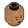 LEGO Medium Dark Flesh King Valkyrie Minifigure Head (Recessed Solid Stud) (3626 / 90356)