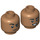 LEGO Medium Dark Flesh Kingo Minifigure Head (Recessed Solid Stud) (3626 / 74992)