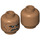 LEGO Medium Dark Flesh Klatoonian Raider Minifigure Head (Recessed Solid Stud) (3626 / 64613)