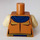 LEGO Medium Mörk Hud Lagravis Kropp (973 / 76382)