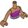 LEGO Medium donker vleeskleurig Layla - Dark Roze Top Friends Torso (73141 / 92456)