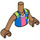 LEGO Mittleres dunkles Fleisch Leo - Sport Outfit Friends Torso (Boy) (73161)
