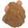 LEGO Medium Dark Flesh Lion&#039;s Mane Hair with Flesh Ears (49400)