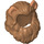 LEGO Mittleres dunkles Fleisch Lion&#039;s Mane Haar mit Flesh Ohren (49400)