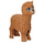 LEGO Chair moyenne foncée Llama avec Bleu Yeux (65405 / 68879)