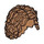 LEGO Medium Donker Vleeskleurig Lang Tousled Minifig Haar met midden scheiding (20595 / 37998)