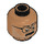 LEGO Medium Dark Flesh Lt. James Gordon Minifigure Head (Recessed Solid Stud) (3626 / 77227)