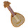 LEGO Medium donker vleeskleurig Lute met Wit Strings en Zandbruin Body (80503 / 101523)