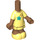 LEGO Medium Dark Flesh Micro Body with Layered Skirt with Shooting Star Top (72420)