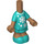LEGO Mittleres dunkles Fleisch Micro Körper mit Layered Skirt mit Snowflakes (79469)