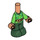 LEGO Medium donker vleeskleurig Micro Lichaam met Broek met Peter Pan Groen Top (101836)