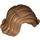 LEGO Mittleres dunkles Fleisch Mittlere Länge Haar mit Parting und Curled Oben at Ends (20877)