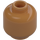 LEGO Beige Moyennement Foncé Minifigurine Tête avec Décoration (Montant solide encastré)