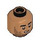 LEGO Mittleres dunkles Fleisch Minifigure Kopf mit Dekoration (Einbau-Vollbolzen) (3626 / 100323)