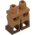 LEGO Medium donker vleeskleurig Minifiguur Heupen en benen met Reddish Bruin Boots (21019 / 77601)