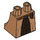 LEGO Chair moyenne foncée Minifigure Skirt avec Brown Helga Hufflepuff Robes (36036 / 41809)