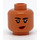 LEGO Medium donker vleeskleurig MJ Minifiguur Hoofd (Verzonken solide nop) (3626 / 55058)