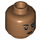 LEGO Medium Dark Flesh MJ Minifigure Head (Recessed Solid Stud) (3626 / 55058)