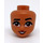 LEGO Medium Dark Flesh Moana - Minidoll Head (29761 / 92198)