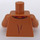 LEGO Mittleres dunkles Fleisch Mr Flume Minifig Torso (973 / 76382)