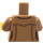 LEGO Medium Dark Flesh Open Jacket with Three Buttons over Sand Blue Shirt Female Torso (973 / 76382)