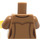 LEGO Medium donker vleeskleurig Open Jasje met Drie Knoppen over Sand Blauw Shirt Vrouwelijk Torso (973 / 76382)