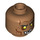 LEGO Medium Dark Flesh Orc Minifigure Head (Safety Stud) (3274 / 108343)