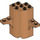 LEGO Medium Donker Vleeskleurig Paneel 3 x 3 x 5 Boom Trunk (60373)