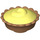LEGO Medium Donker Vleeskleurig Pie met Geel Cream Filling (16987 / 93568)