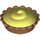 LEGO Mittleres dunkles Fleisch Pie mit Gelb Cream Filling (16987 / 93568)