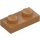 LEGO Mittleres dunkles Fleisch Platte 1 x 2 (3023 / 28653)