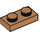 LEGO Mittleres dunkles Fleisch Platte 1 x 2 (3023 / 28653)