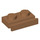 LEGO Mittleres dunkles Fleisch Platte 1 x 2 mit Tür Rail (32028)