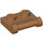 LEGO Mittleres dunkles Fleisch Platte 1 x 2 mit Seite Bar Griff (48336)