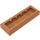 LEGO Medium Dark Flesh Plate 1 x 3 with 2 Studs (34103)