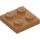 LEGO Medium Dark Flesh Plate 2 x 2 (3022 / 94148)